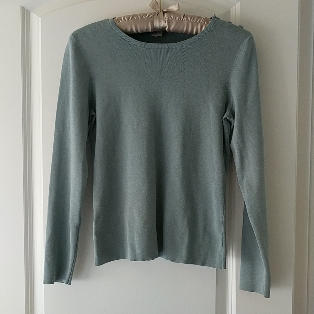 Seaglass silk knit top